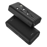 Power Bank Carga Rápida 20000mah Batería Portátil + Cable X3