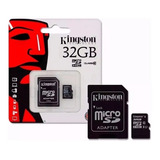 Tarjeta De Memoria Kingston Con Adaptador Sd 32gb Clase 10