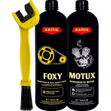 Motux Verniz De Motor Para Moto Razux + Foxy Escova Corrente