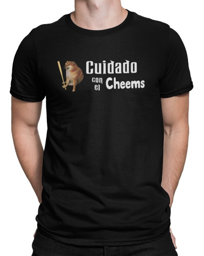 Playera Cuidado Con El Cheems / Novios/ Parejas/ Memes