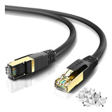 Cable Ethernet Hiipeak Cat8 De 15 Pies, Interior Y Exterior,