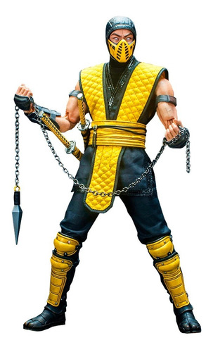 Mortal Kombat Scorpion 1/6 Storm Collectibles Robot Negro