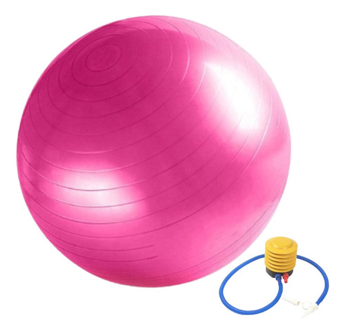 Pelota Balon 75 Cm + Inflador Yoga Pilates