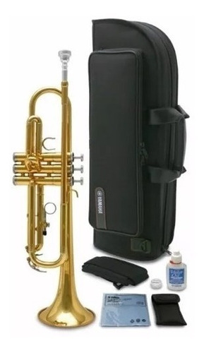 Trompeta Yamaha Ytr-2330 Dorada Boquilla Estuche Accesorios.