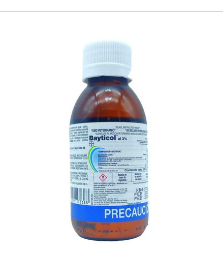 Bayticol 3% 100 Ml Contra Garrapatas Y Pulgas