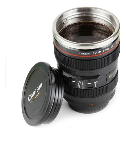 Vaso Mug Lente Camara Termo Taza  Canon 24-105mm 400ml 