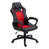 Os Home And Office Aw805 Silla De Juego Black And Fire Red