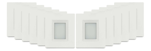 12 Spot Led De Embutir Móveis Luz Branco Quente / Puro 1,2w
