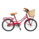 Bicicleta Vintage Niña Rod 20 Con Porta Nena Infantil Paseo