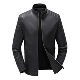 Chaqueta De Cuero De Capa Superior Fina Para Hombre De Cuero