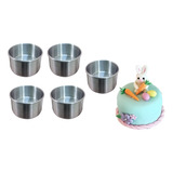 Moldes Mini Choco Flan  Gelatina  Aluminio Grueso 5pzs #12cm