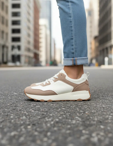 Tenis Blanco Café Pals Verona Urban Mujer Dama Moda | MercadoLibre