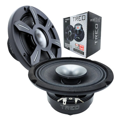 Par De Medios Rangos + Driver 6.5pLG 1200w Max Treo Tr65mrd2 Color Negro | Meses sin interés