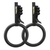 Anillos Aros Abs Plastico Para Crossfit Gimnasia Negros