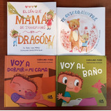 4 Libros Mama Dragón Te Quiero Voy Baño Dormir Cama Medus Tb