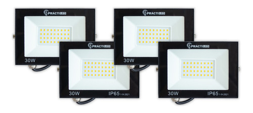 Pack X 4 Reflectores Led 30w Exterior Proyector