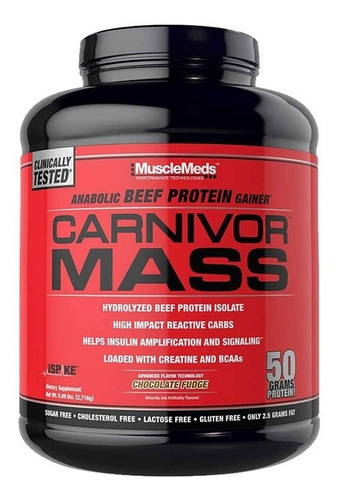 Proteina Ganador Carnivor Mass Musclemeds  5.7 Lbs