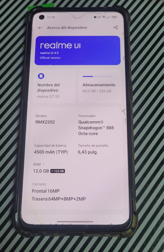 Celular Realme Gt 5g 256 Gb 