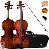 Violino 4/4 Profissional Completo C/ Estojo Arco Ve244 Eagle