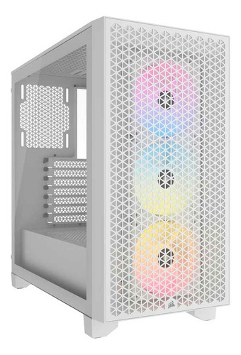 Chasis Corsair 3000d Rgb Airflow Mid Tower White