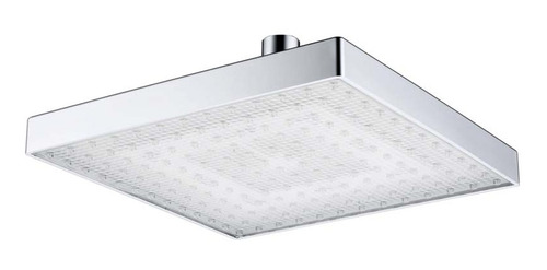 Led - Cabezal De Ducha (cuadrado, 3 Colores)