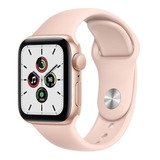 Apple Watch Se (gps, 40mm) - Caja De Aluminio Color Dorado - Correa Deportiva Rosa Arena