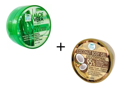 Gel Aloe Vera 400 Ml + Gel Coco Y Aceite De Argán 400 Ml