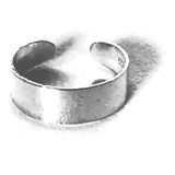 Anillo De Pie Plata 925 Original Unisex Ajustable 