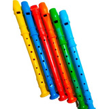 100 Flauta Doce Infantil Brinquedo Plastico Promoção Atacado
