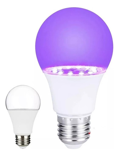 Lampara Led Luz Negra Ultravioleta 12w E27 X 3 Unidades