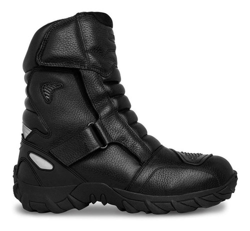 Bota Biker Hombre Motociclista Doble Proposito 76222 Negro