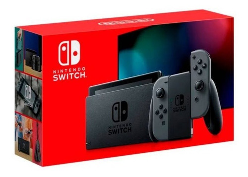 Nintendo Switch Standard Color Gris Y Negro + 3 Juegos