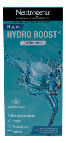 Hydro Boost Sin Fragancia 2 Pack De 50ml