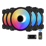 Ventiladores Para Pc De 120mm Rgb 10-port Y Control Remoto