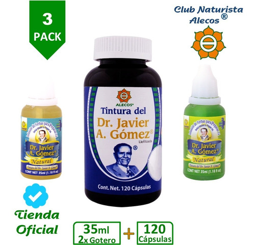 Tintura Del Dr.j.a.g. Alecos®- Fco 120 Cáps + 2x Gotero 35ml