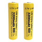 2 Baterias 18650 Liter Energy Sd1832 3200mah Protegida