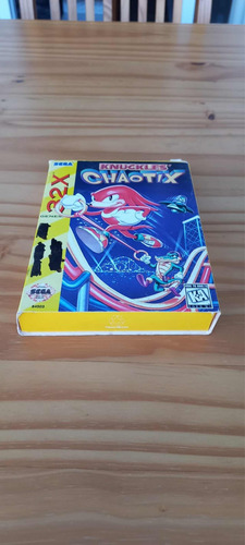 Jogo De Videogame Sega Genesis 32x Knuckles Chaotix Raro!!