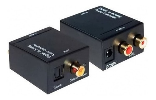 Conversor Audio Digital A Rca Con Cable 5v Optico Analogo 