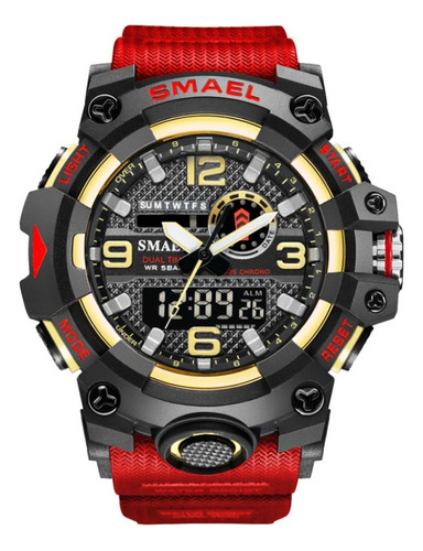 Smael Militar Hombre Digital Reloj Deportivo Con Dial Grande