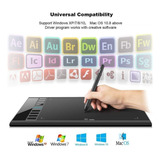 Ugee M708 Tableta Gráfica De 10 X 6 Pulgadas. Área De Dibujo