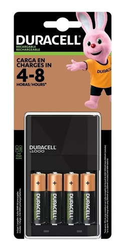 Cargador 4 Baterias Aa 2500mah Recargable Duracell Dx1500