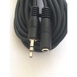 Cable P/auriculares Plug 3.5mm Estereo Macho/ Hembra 5 Mts