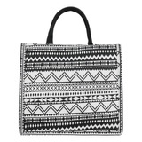 Bolso De Hombro Retro Con Estampado De Lienzo Para Mujer, Ca