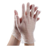 Guantes Desechables Vinilo Examinación X100 Tallas S, M Y L Color Transparente Talla S