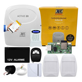 Kit Alarme Jfl Monitorado Active 20 Ethernet App 3 Sensores