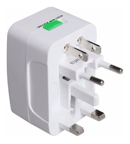 Adaptador Andowl Corriente Universal Viajero Toma 2 Puerto Usb