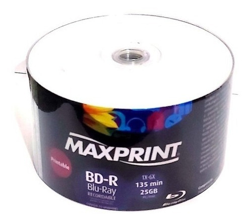 300 Bluray Maxiprint Printable 6x  Embalagem Shirink