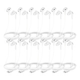 Pack 12 Audifonos Cable iPhone Auriculares Lightning In-ear 