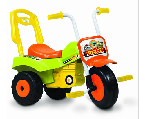 Triciclo Infantil Con Baul Moto Zeta Rosa Unibike 300035