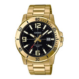 Relógio Masculino Casio Analógico Original Dourado Barato